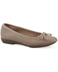 White Mountain - Wide Width Carris Ballet Flat - Lyst