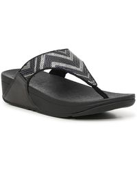 Fitflop - Lulu Sequin Wedge Sandal - Lyst