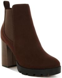LONDON RAG - Sonia Platform Bootie - Lyst