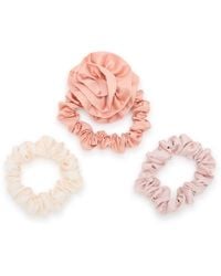 Kitsch - Rosette Satin Scrunchie Set 3 Pack - Lyst