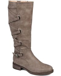 Journee Collection Carly Wide Calf Boot - Multicolor