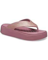 Crocs™ - Getaway Glitter Platform Sandal - Lyst