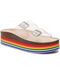 madden girl rainbow platform sandals