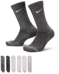 Nike - Everyday Elevated Crew Socks 6 Pack - Lyst