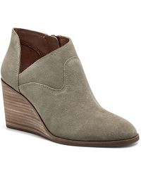 lucky brand yamina wedge bootie