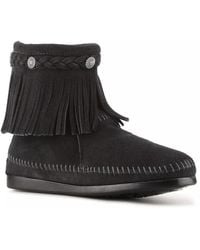 Minnetonka - Back Zip Western Bootie - Lyst