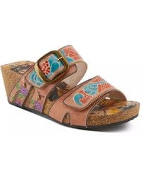 L'ARTISTE - Briseis Wedge Sandal - Lyst