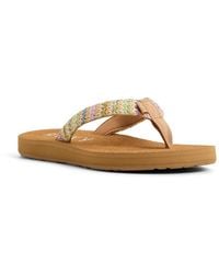 Roxy - Tidepool Raffia Iii Sandal - Lyst
