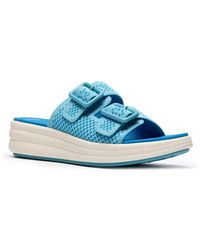 Clarks - Cloudstepper Drift Faye Wedge Sandal - Lyst