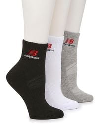 New Balance - Cushion Women's High Ankle Socks – 3 Pack - Lyst