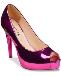 guess holie detail dress platform pumps
