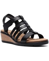 Clarks - Kacha Step Wedge Sandal - Lyst