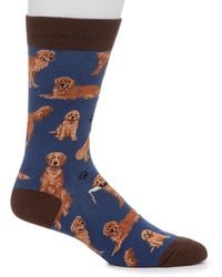 Socksmith - Golden Retriever Crew Socks - Lyst