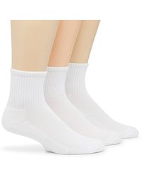 Mix No 6 - White Extended Size No Show Socks - Lyst