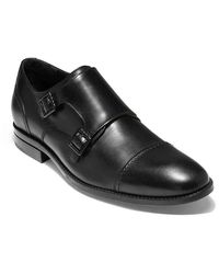 cole haan monk strap black