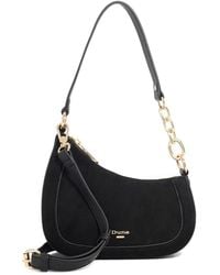 Dune - Direction Leather & Suede Shoulder Bag - Lyst