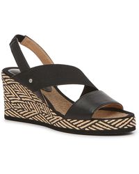 Adrienne Vittadini Trilden Wedge Sandal in Green Lyst