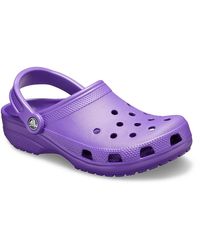 purple marble crocs