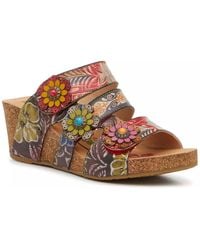 L'ARTISTE - Leony Wedge Sandal - Lyst
