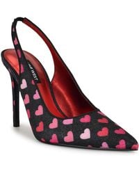 Nine West - Feather Pointy Toe Slingback Dress Pumps - Lyst