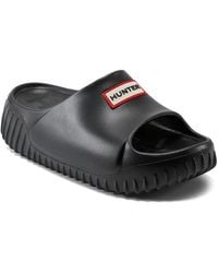 HUNTER - Faroe Platform Slide Sandal - Lyst