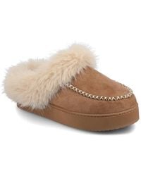Journee Collection - Taran Platform Slipper - Lyst