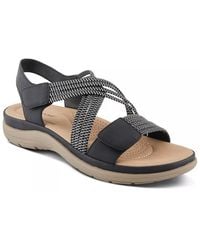 Flexus by Spring Step - Crossbeam Wedge Sandal - Lyst