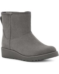 grey ugg wedge boots