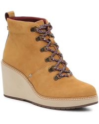 TOMS Denim Kala Wedge Bootie in Grey 
