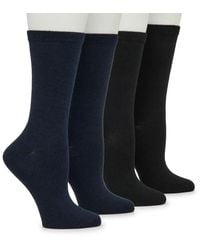 Memoi - Buttersoft Crew Socks 4 Pack - Lyst
