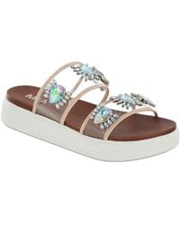 mia jessabelle platform slide sandal