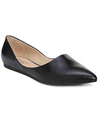 franco sarto hazeline leather pointed toe flat