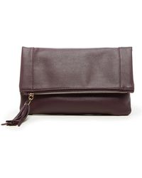 sole society leopard clutch