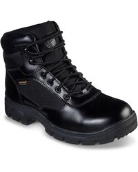 Skechers Relaxed Fit Wascana Benen Tactical Work Boot - Black