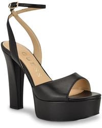 Guess - Hitten Platform Sandal - Lyst