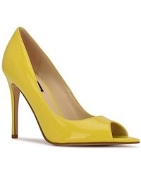 yellow black heels