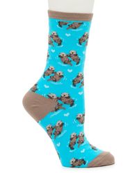 Socksmith - Significant Otter Crew Socks - Lyst