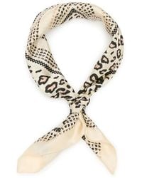 Kelly & Katie - Leopard Square Scarf - Lyst