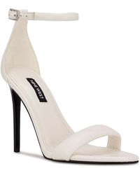 Nine West Teeya Sandal in Silver Metallic (Metallic) - Lyst