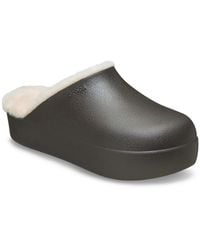 Crocs™ - Dylan Platform Lined Clog; Espresso Sandstone - Lyst