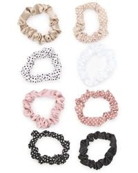 Kelly & Katie - Skinny Polka Dot Scrunchie Set 8 Pack - Lyst