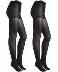 Hue - Control Top Tights 2 Pack - Lyst