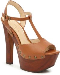 jessica simpson cognac heels