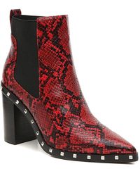 charles david red boots