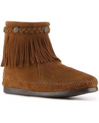 Minnetonka - Back Zip Western Bootie - Lyst