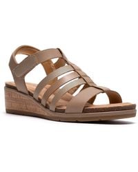 Clarks - Kacha Step Wedge Sandal - Lyst