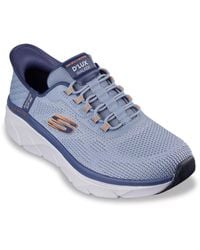 Skechers - Wide Width Hands Free Slipins Relaxed Fit D'Lux Walker 2.0 Rezinate Sneaker - Lyst