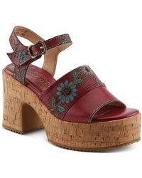 L'ARTISTE - Halena Platform Sandal - Lyst