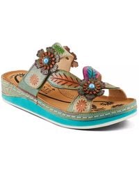 L'ARTISTE - Pillowsoft Wedge Sandal - Lyst