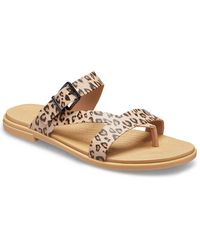 crocs tulum sandal leopard